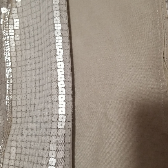 Kaj Ani Gray Silver Sequined Skirt - Picture 6 of 12